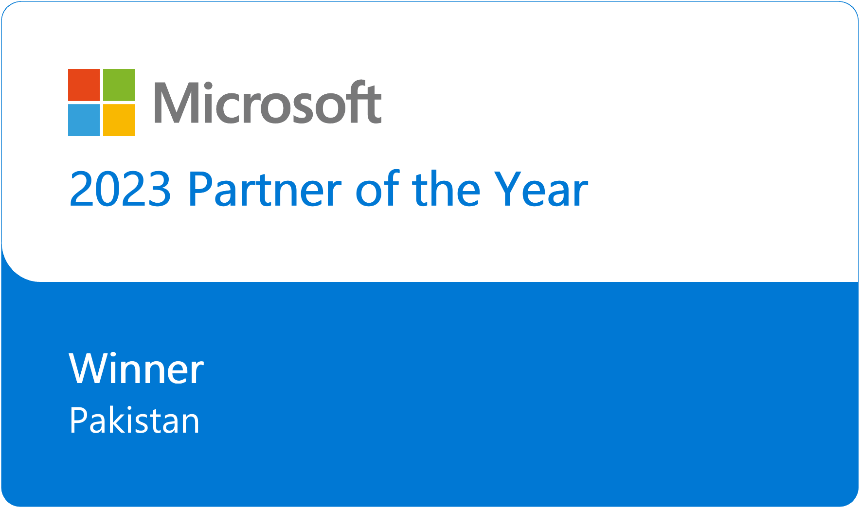 2023 - Partner of the Year - Pakistan