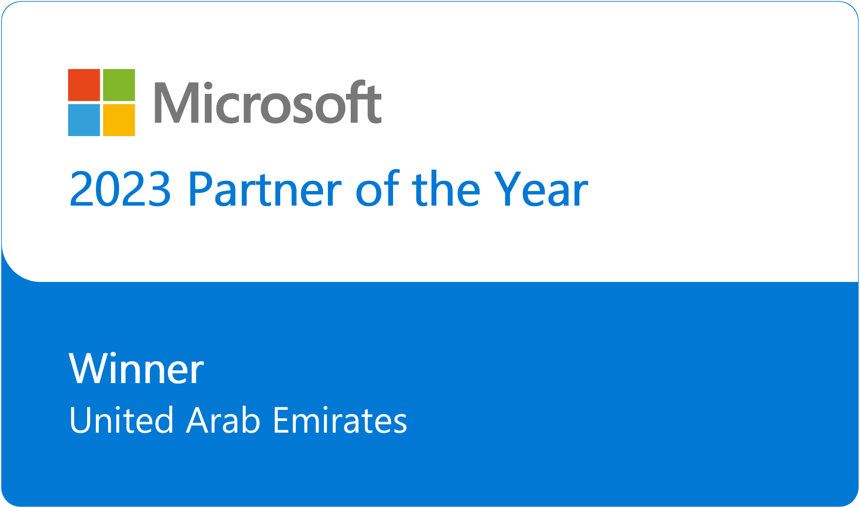 2023 - Partner of the Year - UAE