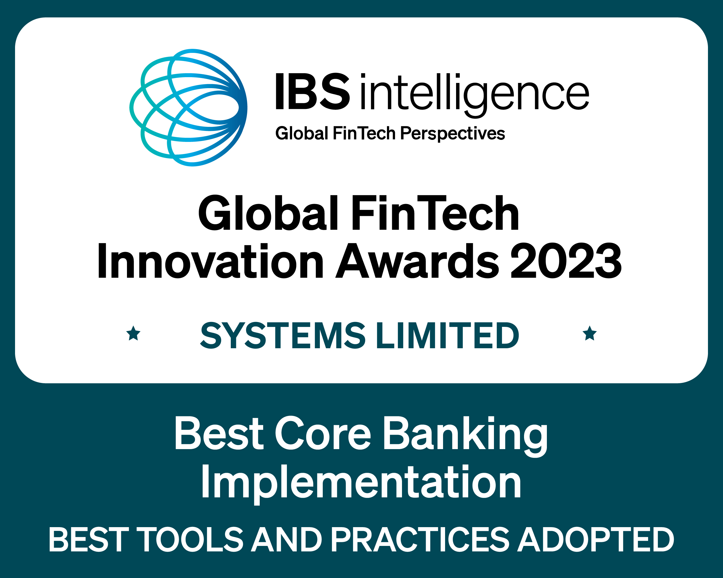 Systems Limited wins Best Core Banking implementation award by IBS Intelligence